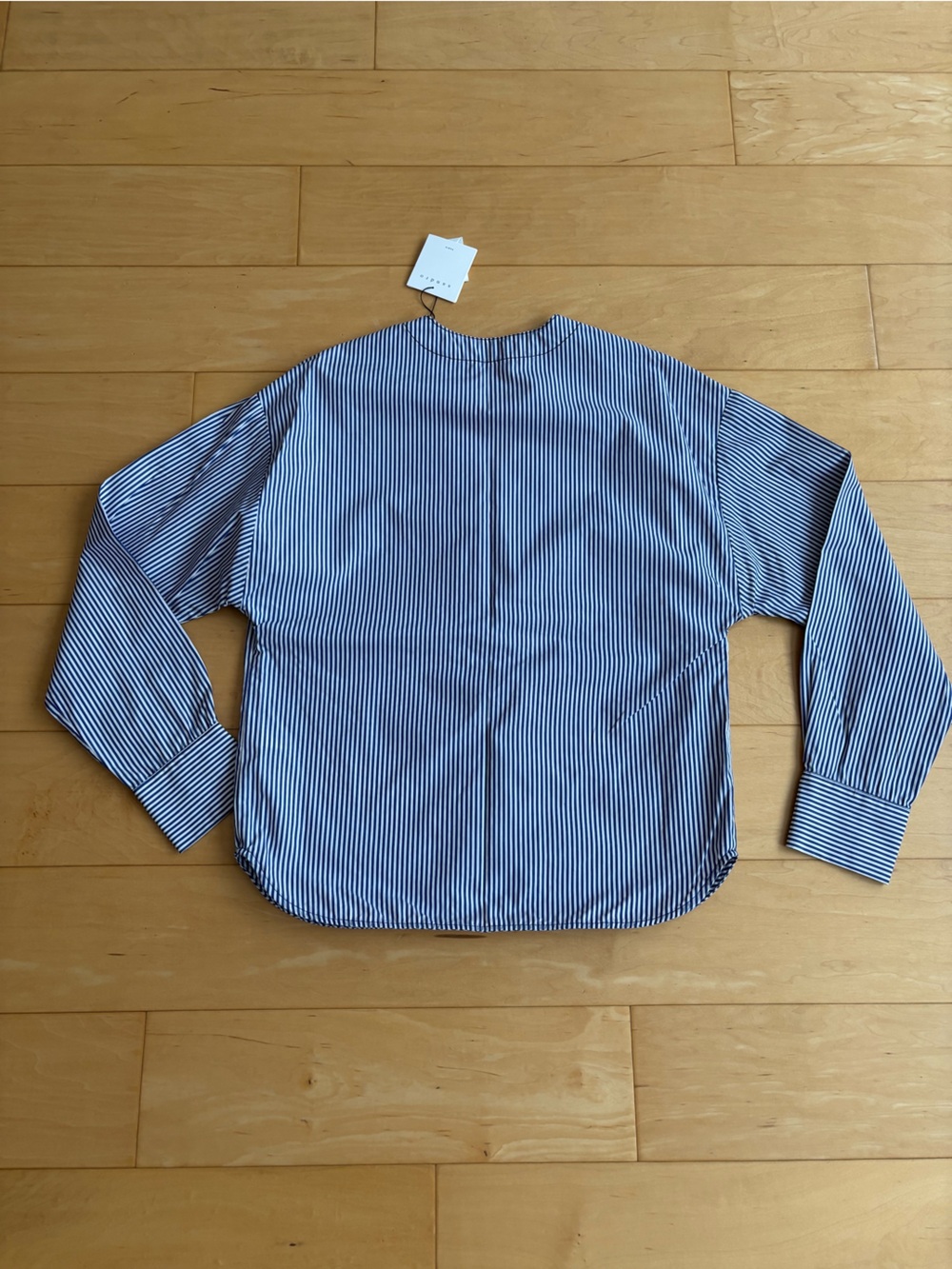 Sandro Jordan Pinstriped Cotton Poplin Button Down Shirt - Picture 7 of 16